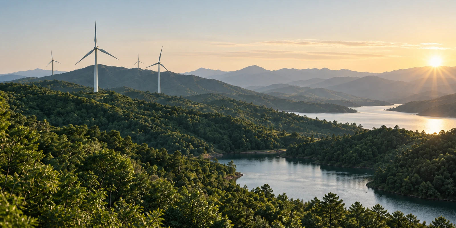 Renewable landscape — illustrative image / 可再生能源景观示意图